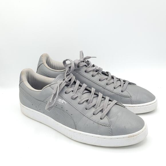 Puma basket silver  reflective low top  358637 01 men\'s size 13 main image 4
